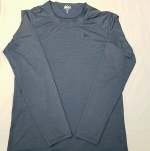 REI Men's Grayish Blue Active Outdoor Longsleeve,  Medium